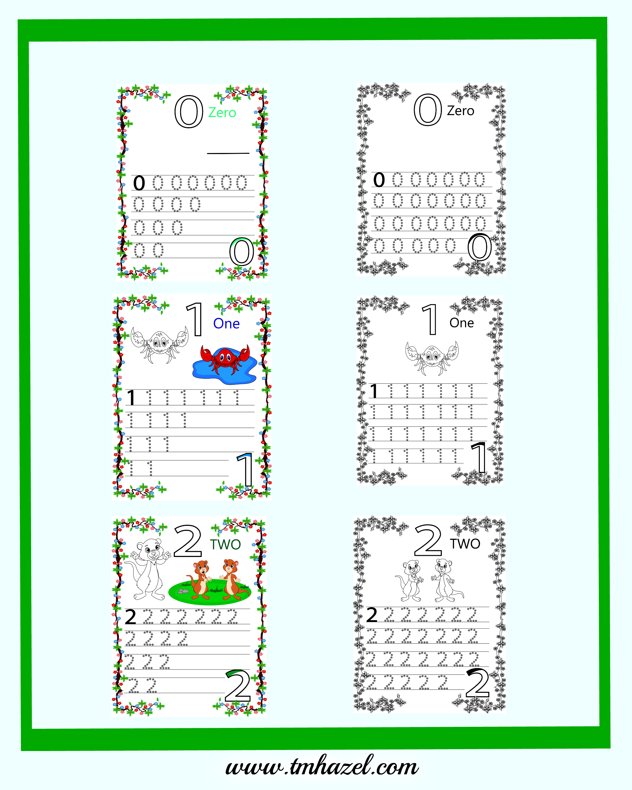 Trace Numbers Workbook