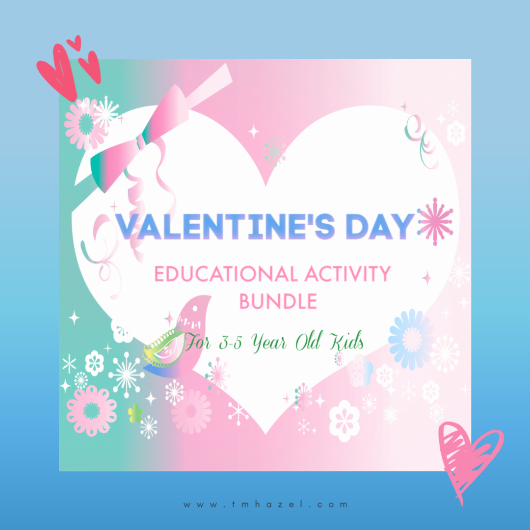 valentines day Educational Activity Bundle for Kids