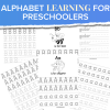 alphabet learning for preschoolers