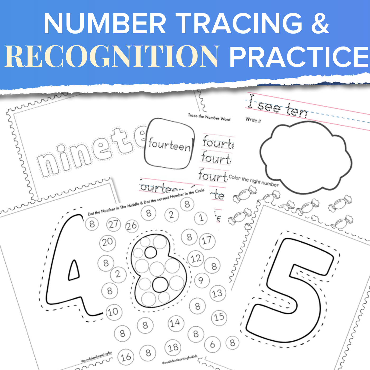 number tracing and recognition