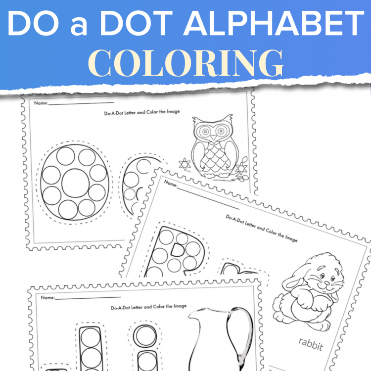 Do a Dot Alphabet Printables