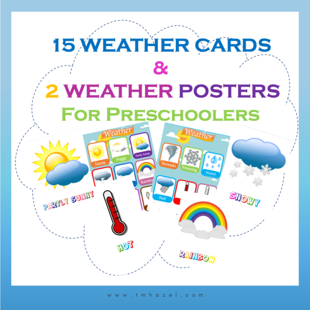 weather flashcards and posters