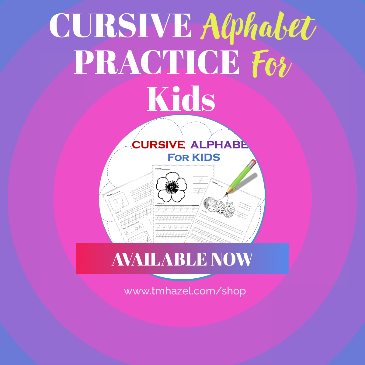 cursive alphabet practice