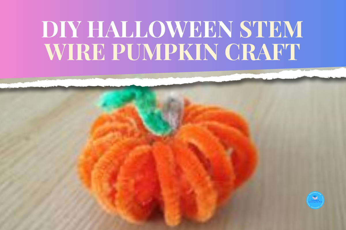 DIY Halloween Stem Wire Pumpkin