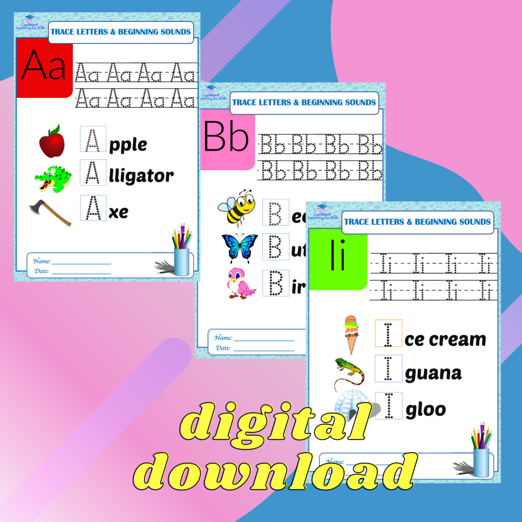 TRACING ALPHABET WORKSHEETS – CREATIVE LEARNING FOR KIDS