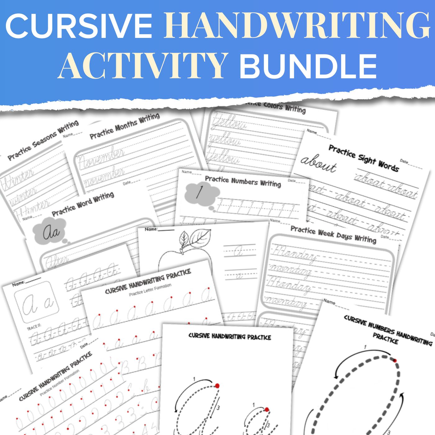 cursive handwriting worksheets confident learning for kids