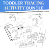 toddler tracing activity bundle